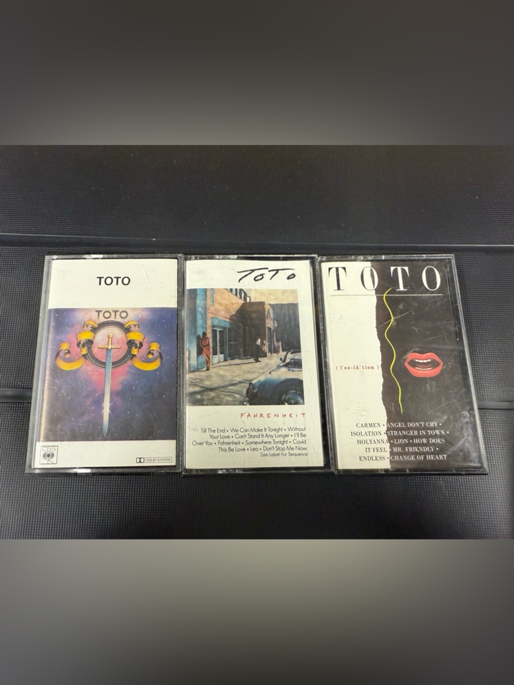 Toto cassette tapes (Lot Of 3) Rock Music Very Good Condition
